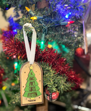 Load image into Gallery viewer, Boyband Christmas Tree Wood Ornament