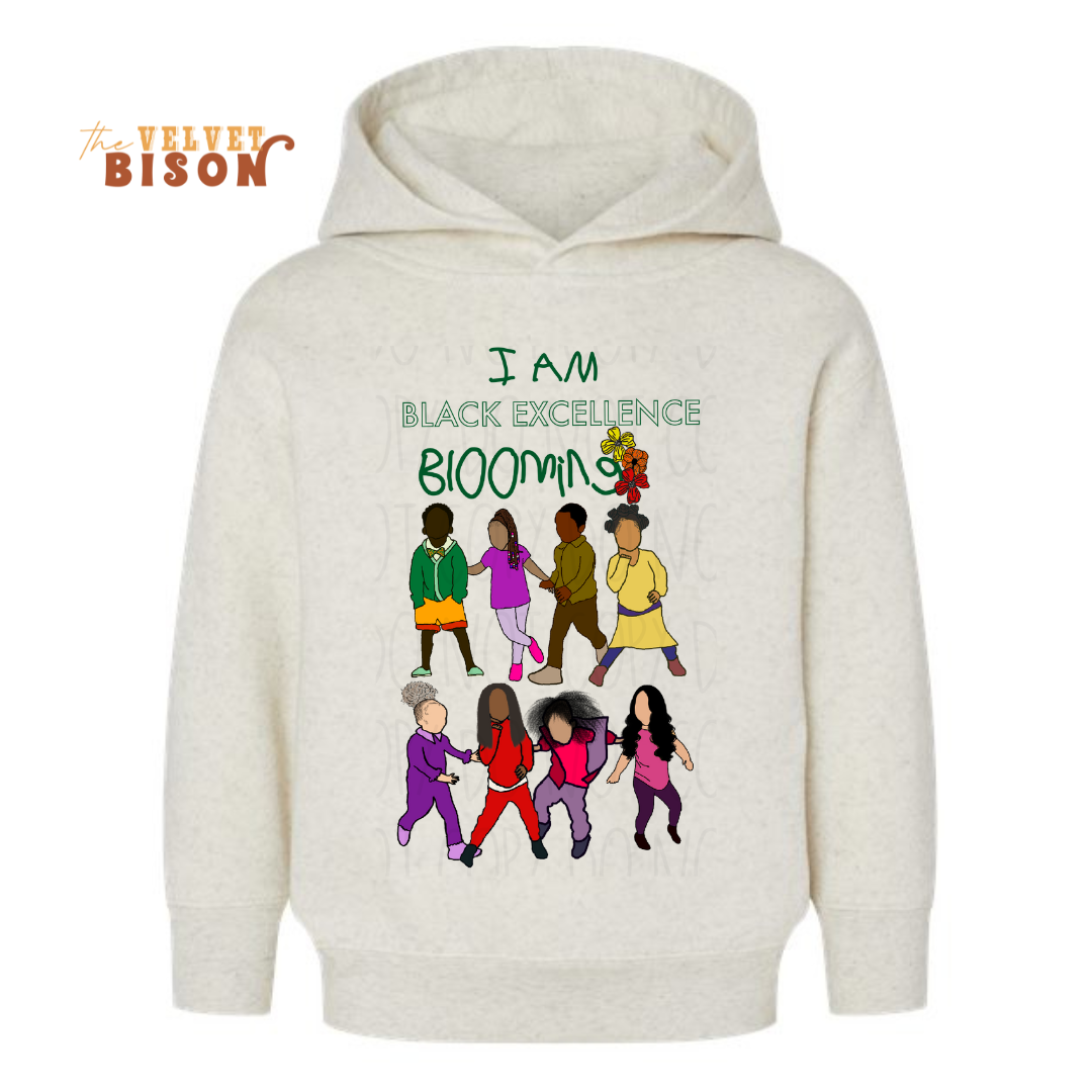 Black Excellence Blooming Youth Hoodie The Velvet Bison