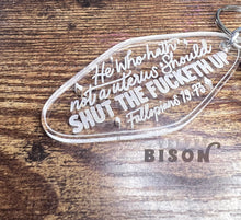 Load image into Gallery viewer, Uterus Proverbs Keychain