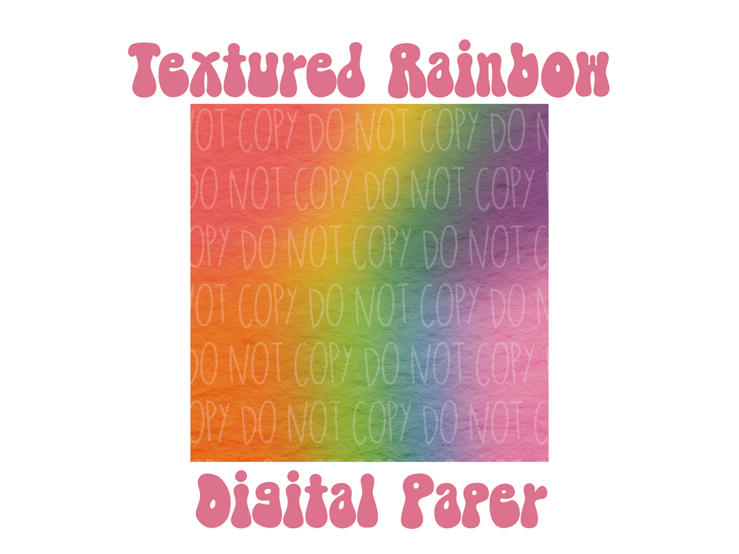 Textured Rainbow Digital Paper