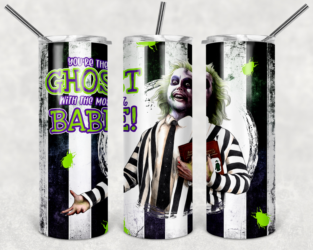 Glow in the Dark Beetlejuice Tumbler