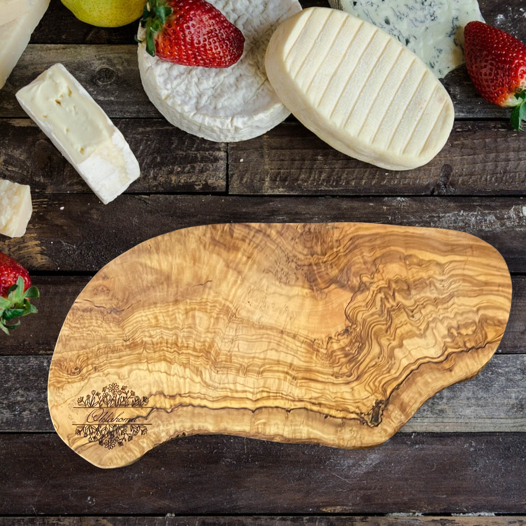 Olivewood Surname Cutting/Serving Board