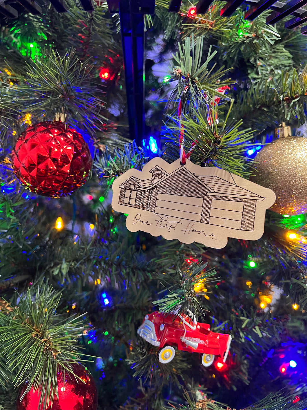 Custom Home Wood Ornament