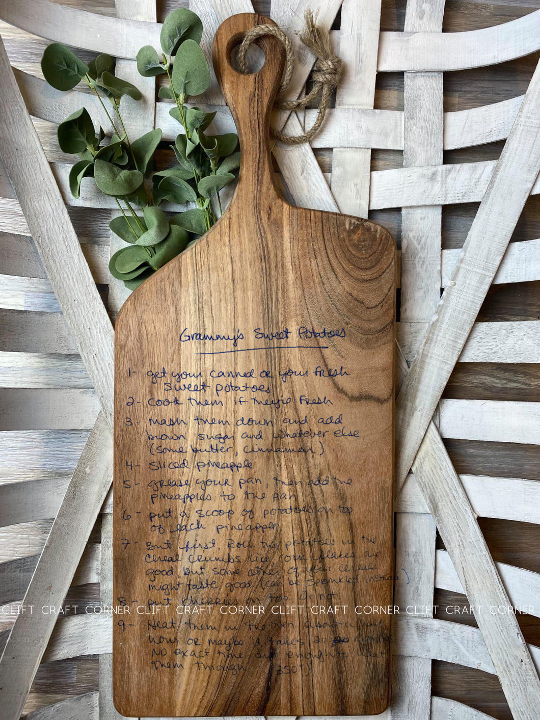 Custom Engraved Artisan Board