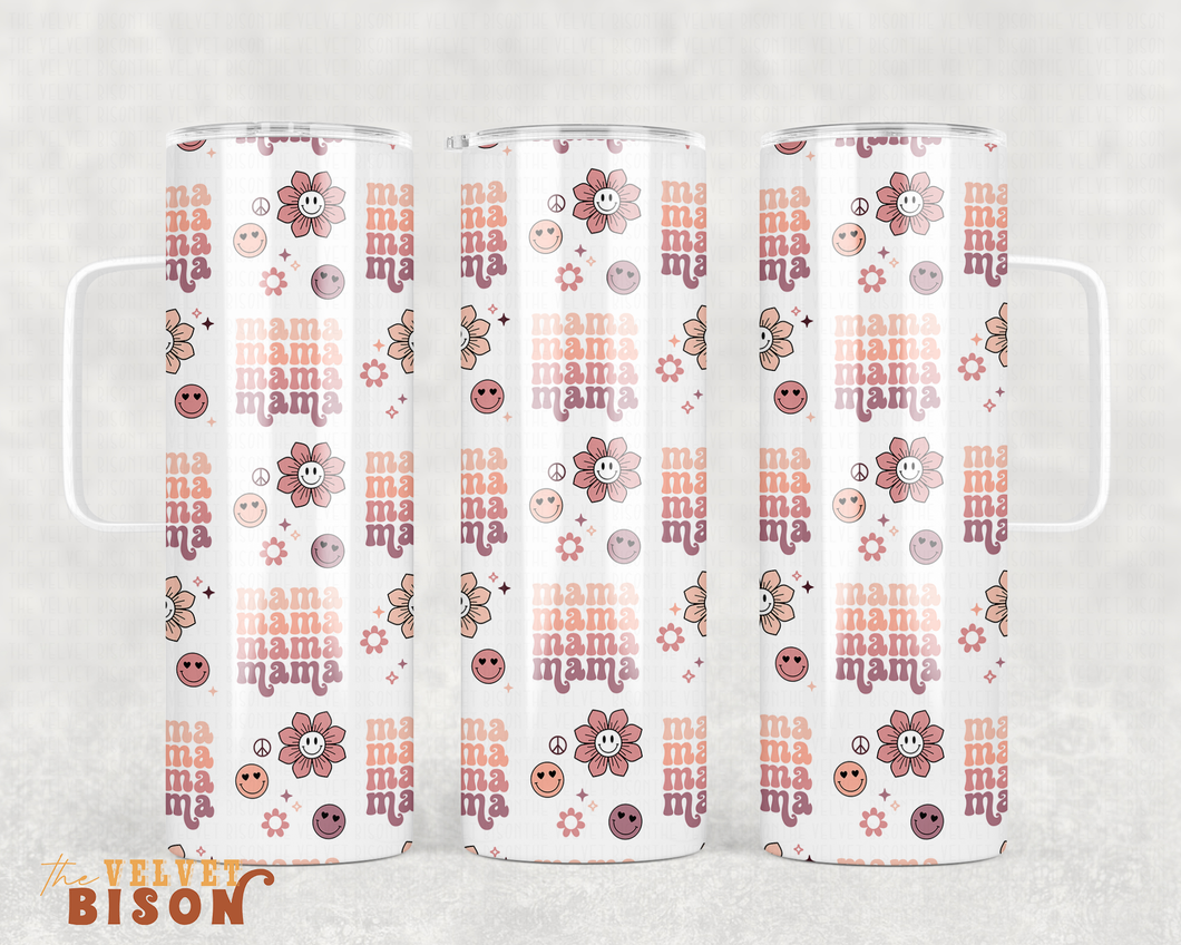 Retro Mama Handle Tumbler