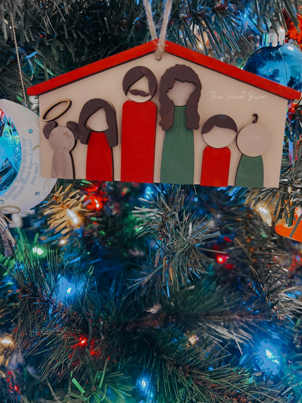 Peg Family Ornament