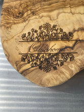 Load image into Gallery viewer, Olivewood Surname Cutting/Serving Board
