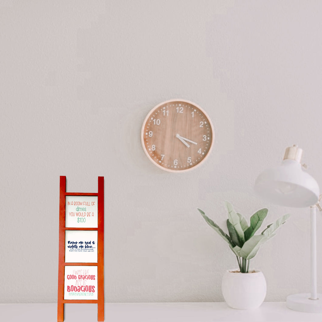 Valentine's Day Leaning Ladder